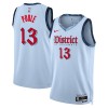 NBA Mænd Trøje Washington Wizards Poole 2024-25 Jordan Nike City Edition Blå Swingman